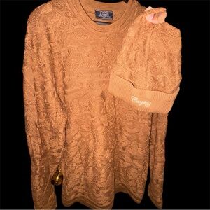 COOGI AUTHENTIC AUSTRALIA sweater hat bundle mens size 3x gold camel color